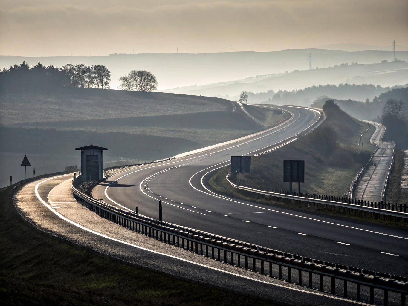 Ilustrace české dálnice s mýtným